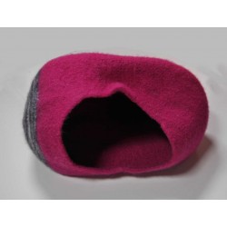 Katzenhöhle/Katzenkorb pink grau-meliert 60 x 45 cm